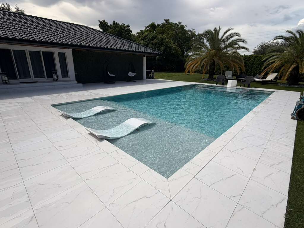 Clean residential pool in Palm Beach County